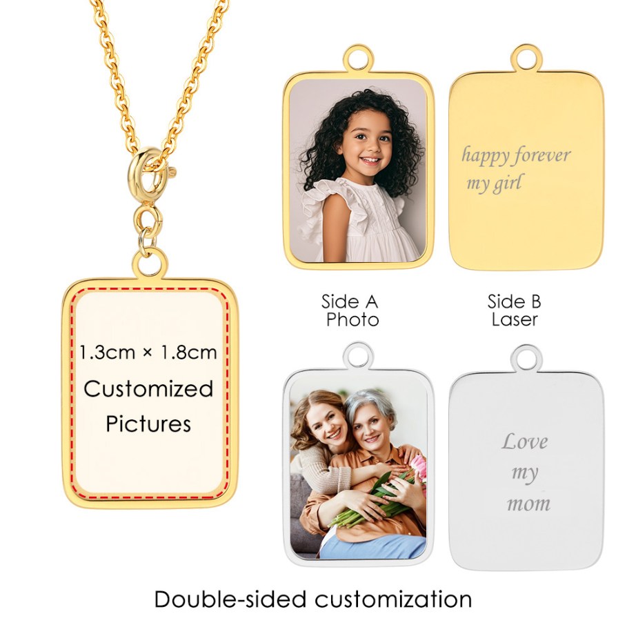 Women Accessories Photos - Collana con ciondolo bandiera con lettera