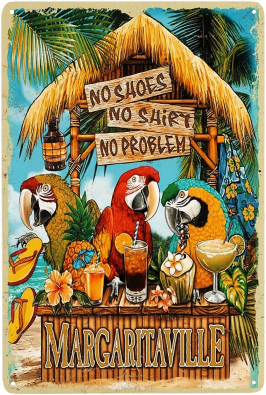 Women Accessories Poster - Targa in metallo vintage 'No Shoes