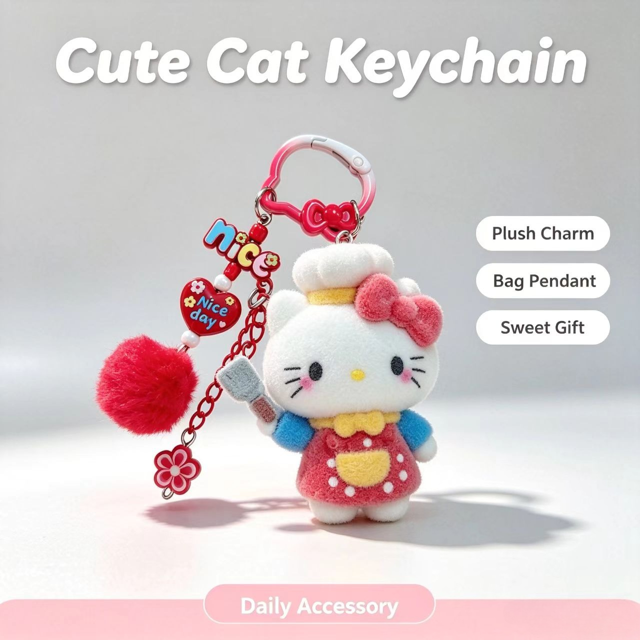 Portachiavi Gatto Floccato all - Women Accessories Trending recensione e prezzo