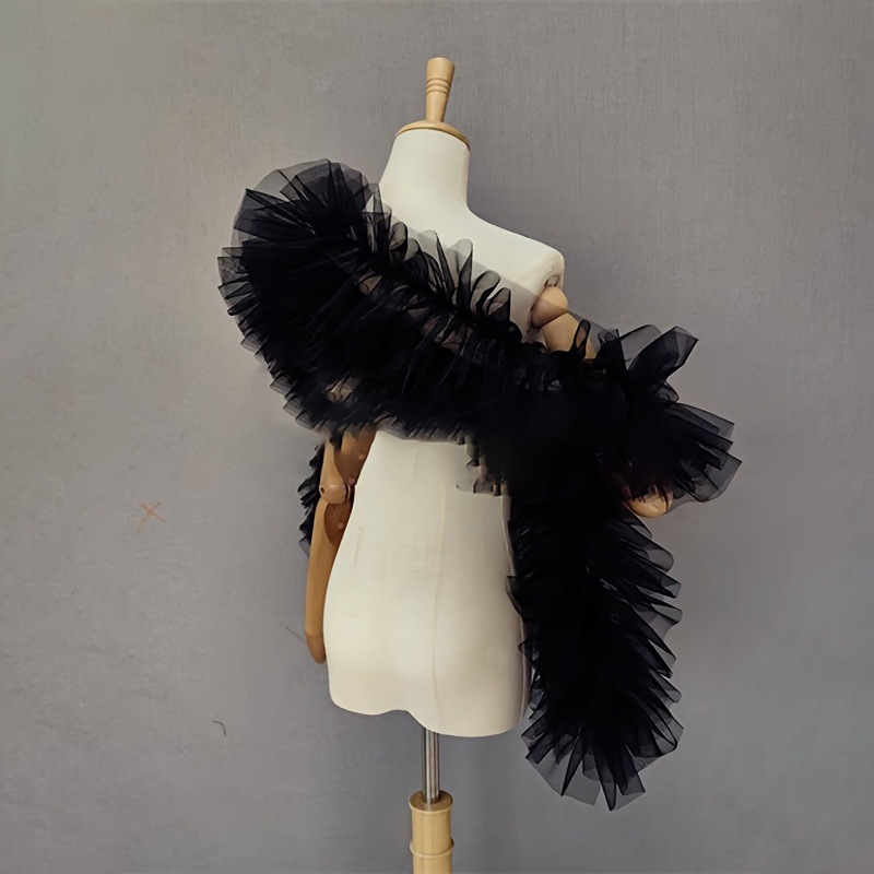 Sciarpa nera in garza soffice  - Women Accessories Photos recensione e prezzo