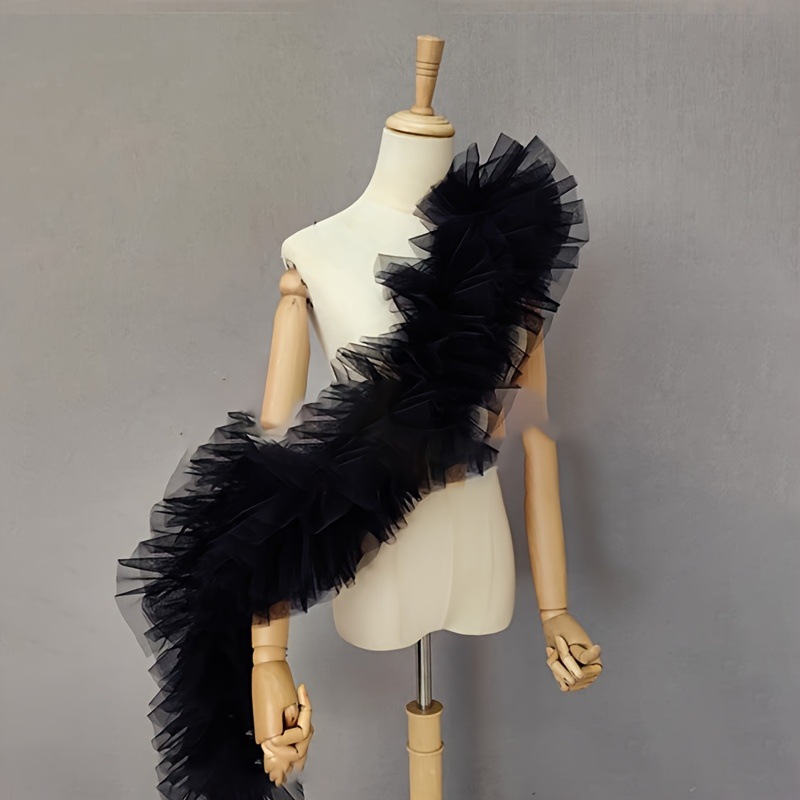 Sciarpa nera in garza soffice  - Women Accessories Photos recensione e prezzo