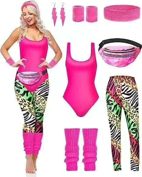 Set di 7 Accessori per Costume - Women'S Accessories In The 80S recensione e prezzo