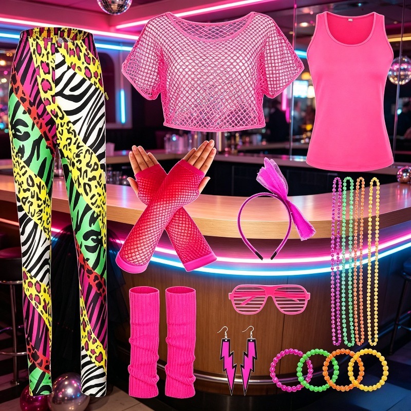 Costume da Ballo Disco Retrò A - Women'S Accessories In The 80S recensione e prezzo