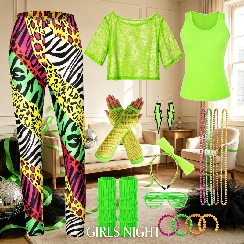 Costume da Ballo Disco Retrò A - Women'S Accessories In The 80S recensione e prezzo