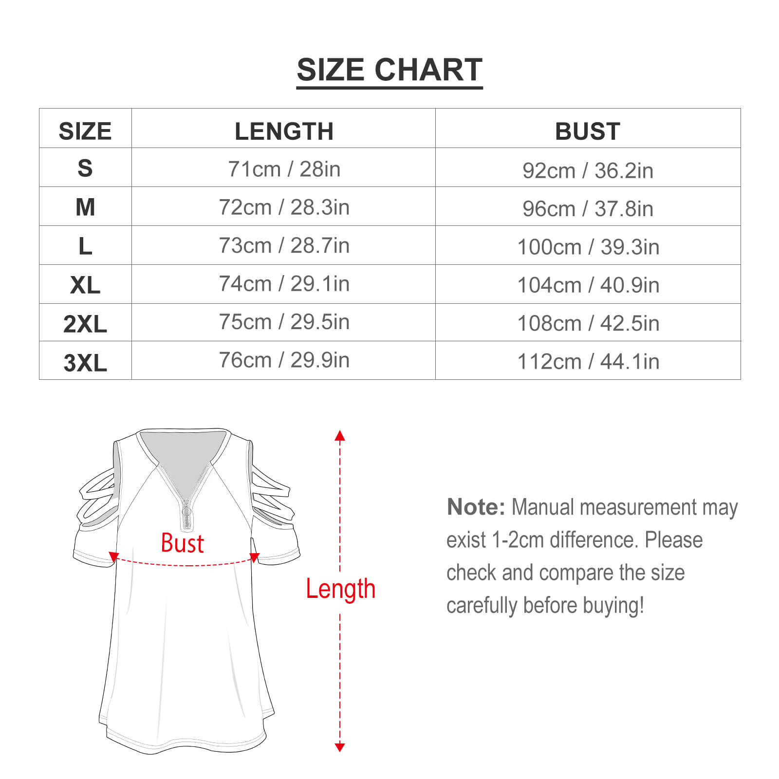 New Fashion Zip Off Spalla Top - Women Accessories Drawing recensione e prezzo