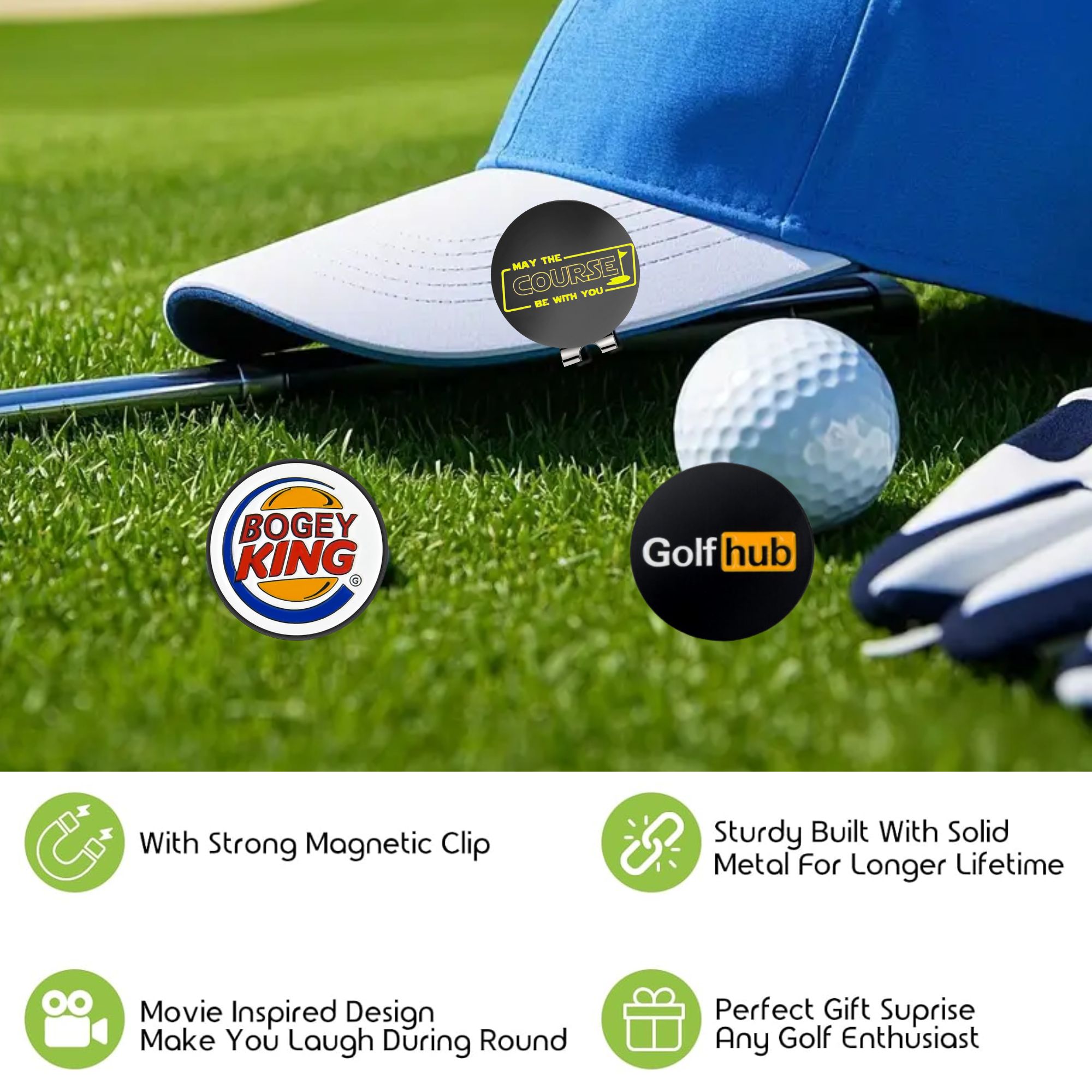Set di 3 Divertenti Segnalator - Women'S Golf Accessories recensione e prezzo